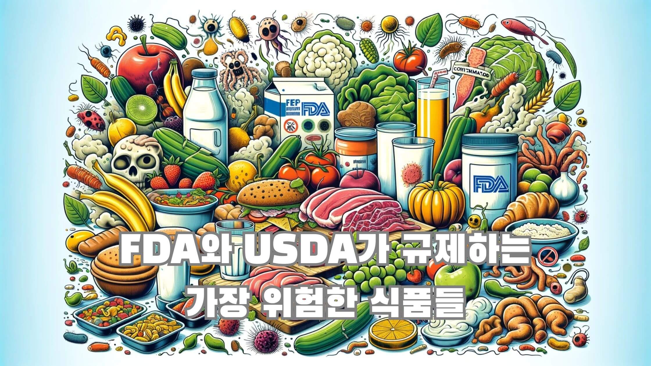 FDA와 USDA가 규제하는 가장 위험한 식품들 포스트 대표 이미지